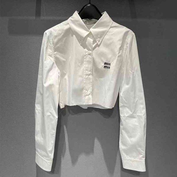 women's polos fashion casual blue shirt women's high-end design sense of minority loose long sleeved top, White
women's polos fashion casual blue shirt women's high-end design sense of minority loose long sleeved top, White