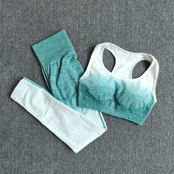 ombre yoga set sports bra and leggings women gym clothes seamless workout fitness wear suit wear 220330, Gray
ombre yoga set sports bra and leggings women gym clothes seamless workout fitness wear suit wear 220330, Gray