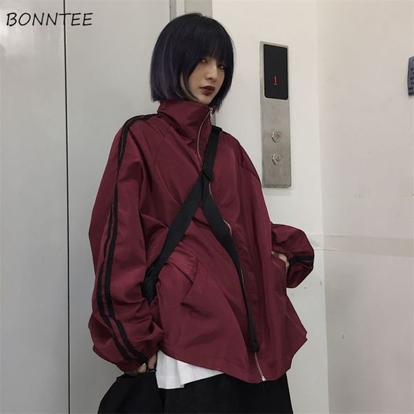 jackets women bf style chic harajuku sunproof leisure spring couples jacket zipper high street allmatch teens outwear 220725, Black;brown
jackets women bf style chic harajuku sunproof leisure spring couples jacket zipper high street allmatch teens outwear 220725, Black;brown