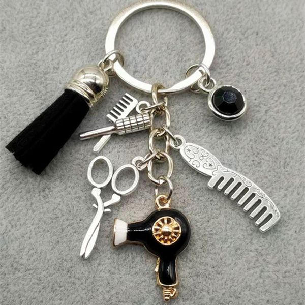new fashion hairstyle gift charm tassel keychain retro jewelry mini hairdressing scissors hair dryer comb keychain diy manual, Silver
new fashion hairstyle gift charm tassel keychain retro jewelry mini hairdressing scissors hair dryer comb keychain diy manual, Silver