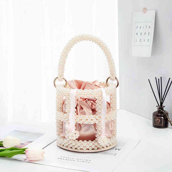 evening bag hollow pearl bucket handbag women 2022 new elegant hand woven bead shoulder for wedding party cute wallet 220622
evening bag hollow pearl bucket handbag women 2022 new elegant hand woven bead shoulder for wedding party cute wallet 220622