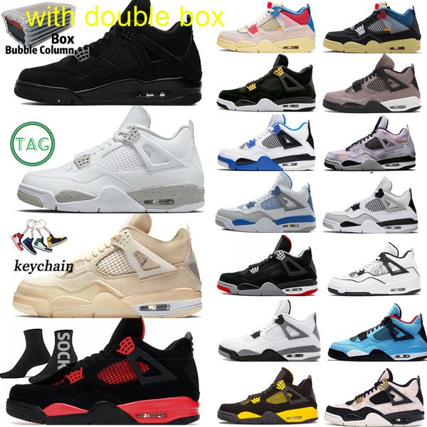 with two boxes sail oreo black cat 4 4s mens basketball shoes bred university blue fire red thunder white cement infrared lighnting military
with two boxes sail oreo black cat 4 4s mens basketball shoes bred university blue fire red thunder white cement infrared lighnting military