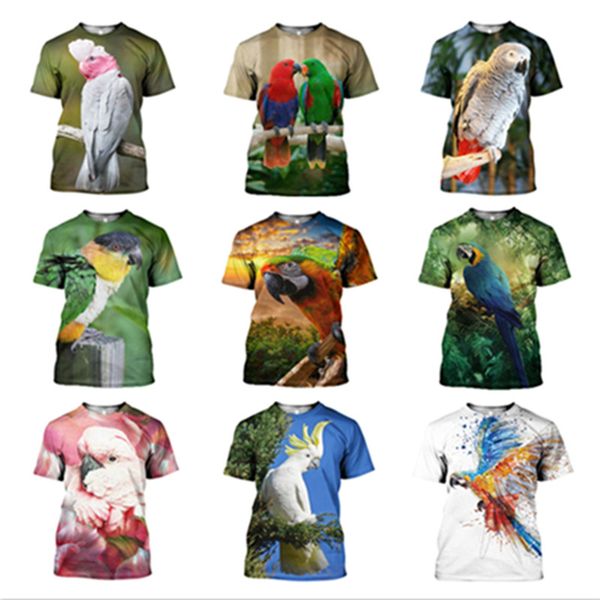 3d parrot figure print t-shirt men women 2022 summer fashion short sleeve harajuku style casual t-shirt, Black;green
3d parrot figure print t-shirt men women 2022 summer fashion short sleeve harajuku style casual t-shirt, Black;green