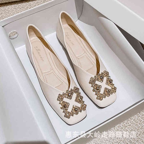 dress shoes square head single shoes women's flat in summer korean version elegant leisure style shallow mouth square buckle lvpi, Black
dress shoes square head single shoes women's flat in summer korean version elegant leisure style shallow mouth square buckle lvpi, Black