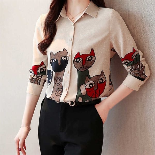 fashion women blouses printing shirts chiffon blouse spring fall long sleeve blouses clothes blusas mujer 210702, White
fashion women blouses printing shirts chiffon blouse spring fall long sleeve blouses clothes blusas mujer 210702, White