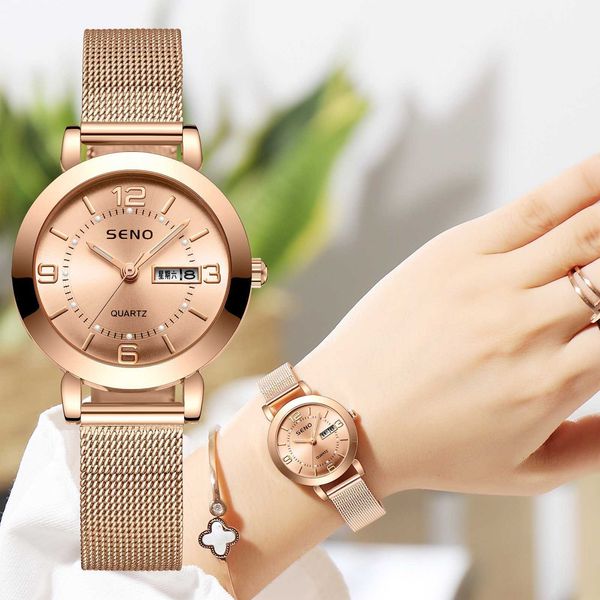korean fashion mesh belt quartz watch non mechanical women's watch luminous waterproof double calendar female student steel band, Slivery;brown
korean fashion mesh belt quartz watch non mechanical women's watch luminous waterproof double calendar female student steel band, Slivery;brown