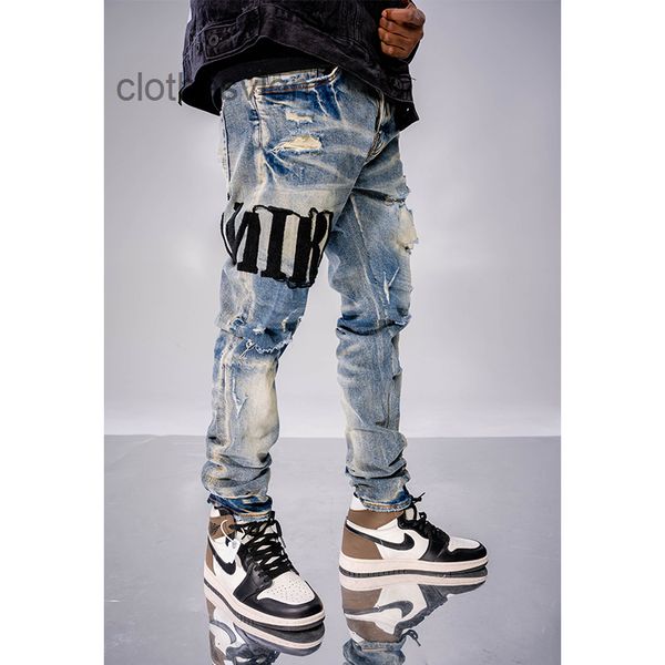 amirs 2022 jeans ch designer street brand washing yellow mud blue letter embroidery hole slim fit elastic small foot men
amirs 2022 jeans ch designer street brand washing yellow mud blue letter embroidery hole slim fit elastic small foot men