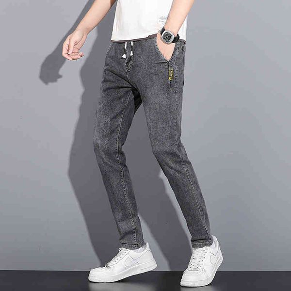 men's jeans slim fitting jeans men's korean fashion brand elastic leggings autumn casual versatile pants 23j9, Blue
men's jeans slim fitting jeans men's korean fashion brand elastic leggings autumn casual versatile pants 23j9, Blue