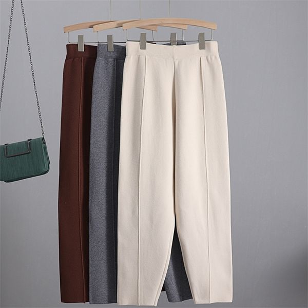 gigogou knitted thick warm pants vertival striped women harem pants autumn wintersolid peg leg fly pants workwear carrot trouser lj201130, Black;white
gigogou knitted thick warm pants vertival striped women harem pants autumn wintersolid peg leg fly pants workwear carrot trouser lj201130, Black;white