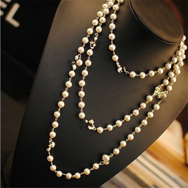 sweater chain long style autumn winter versatile korean rose gold plated double-layer pearl necklace female, Silver
sweater chain long style autumn winter versatile korean rose gold plated double-layer pearl necklace female, Silver