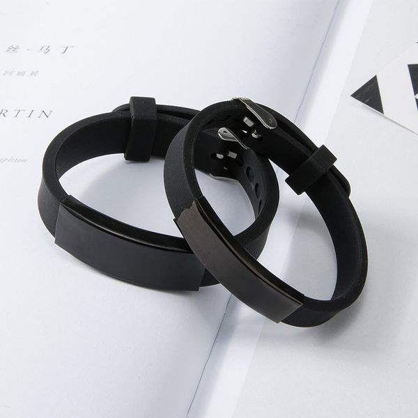custom name silicone id bracelet men punk fashion lovers black color engrave identification bracelets for women stainless steel friends luxu
custom name silicone id bracelet men punk fashion lovers black color engrave identification bracelets for women stainless steel friends luxu
