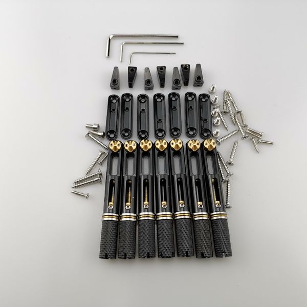black single headless guitar bridge headless fanned fret -single fixed brass fan bridges for 7 string electric guitar
black single headless guitar bridge headless fanned fret -single fixed brass fan bridges for 7 string electric guitar