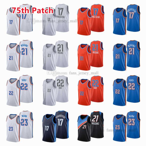 printed 75th patch city basketball jerseys aleksej 17 pokusevski tre 23 mann isaiah 22 roby aaron 21 wiggins jersey color white orange yello, Black;red
printed 75th patch city basketball jerseys aleksej 17 pokusevski tre 23 mann isaiah 22 roby aaron 21 wiggins jersey color white orange yello, Black;red