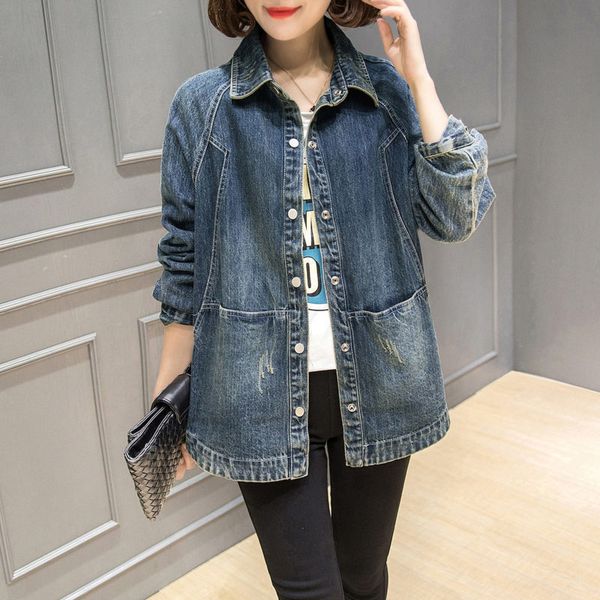 denim jacket women spring korean short coat female wild short cardigan shirt vintage single breasted jeans jaqueta r197 201029, Black;brown
denim jacket women spring korean short coat female wild short cardigan shirt vintage single breasted jeans jaqueta r197 201029, Black;brown