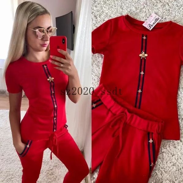 womens designer printed sport suits short-sleeve shirts and pants two piece sets outfits suits tracksuits size s~xl, Gray
womens designer printed sport suits short-sleeve shirts and pants two piece sets outfits suits tracksuits size s~xl, Gray