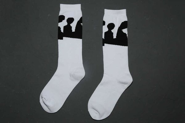 alien shadow silhouette black and white cotton sports tube socks designed by men and women
alien shadow silhouette black and white cotton sports tube socks designed by men and women