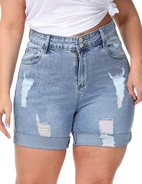 plus size denim shorts women high waisted stretch summer jean shorts b9cs#, White;black
plus size denim shorts women high waisted stretch summer jean shorts b9cs#, White;black