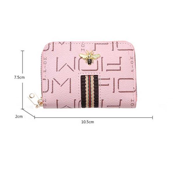 women bank card holder little bee card wallet 9 bits rfid blocking wallet credit bussiness card holder large-capacity coin purse, Brown;gray
women bank card holder little bee card wallet 9 bits rfid blocking wallet credit bussiness card holder large-capacity coin purse, Brown;gray