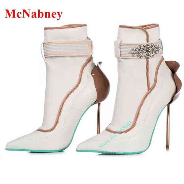 new french bud pointy toe boots ankle crystals thin high heel mixed colors hook and loop boots women's shoes autume party 220514, Black
new french bud pointy toe boots ankle crystals thin high heel mixed colors hook and loop boots women's shoes autume party 220514, Black