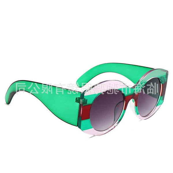 translucent color stripe round sunglass street p trend luxury show sunglass 0177, White;black
translucent color stripe round sunglass street p trend luxury show sunglass 0177, White;black