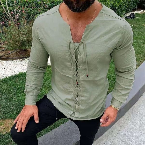 casual solid color linen cotton shirts men spring vintage long sleeve v-neck male bandage cardigan fashion streetwear 220514, White;black
casual solid color linen cotton shirts men spring vintage long sleeve v-neck male bandage cardigan fashion streetwear 220514, White;black