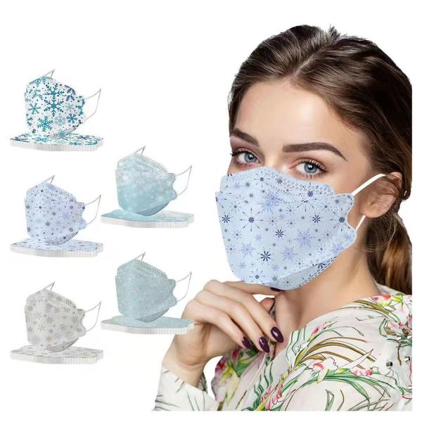adults disposable kf94 face mask snowflake printed 4-layer breathable masks with elastic ear loops
adults disposable kf94 face mask snowflake printed 4-layer breathable masks with elastic ear loops