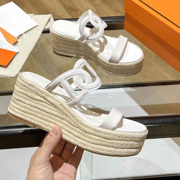 slippers spring and summer hemp rope woven thick soled slippers pig nose sandals muffin high heels waterproof platform h cowhide women', Black
slippers spring and summer hemp rope woven thick soled slippers pig nose sandals muffin high heels waterproof platform h cowhide women', Black
