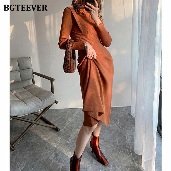 elegant ruffles turtleneck women sweater dress full sleeve slim waist female knitted a-line dress 2021 autumn winter, Black;gray
elegant ruffles turtleneck women sweater dress full sleeve slim waist female knitted a-line dress 2021 autumn winter, Black;gray