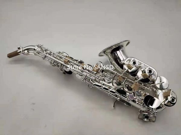 brand new curved soprano saxophone b flat sliver plated professional musical instrument with case
brand new curved soprano saxophone b flat sliver plated professional musical instrument with case