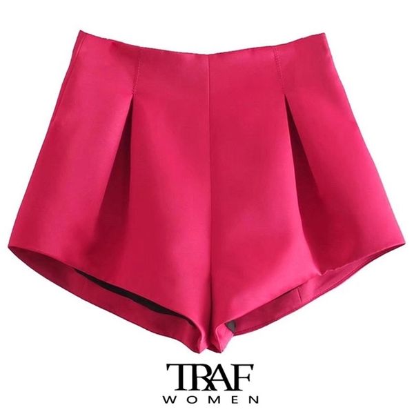 traf women chic fashion front pleated bermuda shorts vintage high waist back zipper female short pants mujer 220419, White;black
traf women chic fashion front pleated bermuda shorts vintage high waist back zipper female short pants mujer 220419, White;black