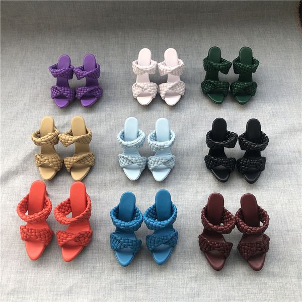 new summer catwalk high-heeled woven slippers lady pointy stiletto sandals, Black
new summer catwalk high-heeled woven slippers lady pointy stiletto sandals, Black