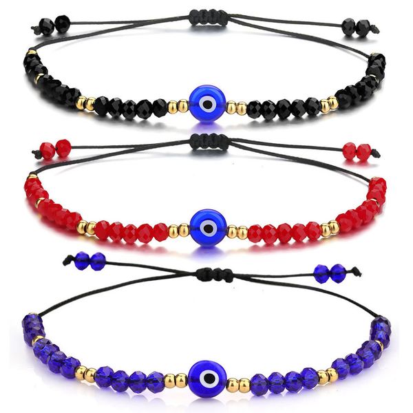 turkish evil red blue eye beads bracelet braided rope chain colorful crystal beads bracelets for women handmade jewelry gifts, Golden;silver
turkish evil red blue eye beads bracelet braided rope chain colorful crystal beads bracelets for women handmade jewelry gifts, Golden;silver