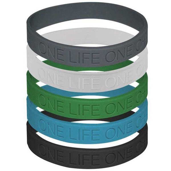 neutral silicone rubber bracelet, 1 piece, lifetime, one chance, never give up, Golden;silver
neutral silicone rubber bracelet, 1 piece, lifetime, one chance, never give up, Golden;silver