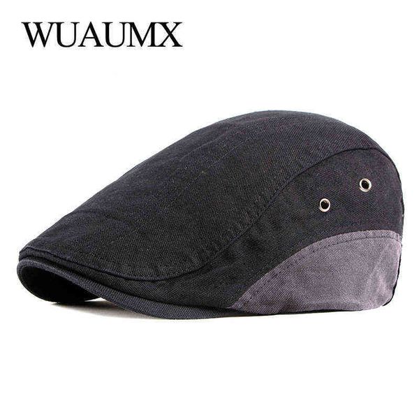 wuaumx casual men fishbone cap cotton beret hat women spring summer visors artist forward cap flat beret cabbies driver hat j220722, Blue;gray
wuaumx casual men fishbone cap cotton beret hat women spring summer visors artist forward cap flat beret cabbies driver hat j220722, Blue;gray