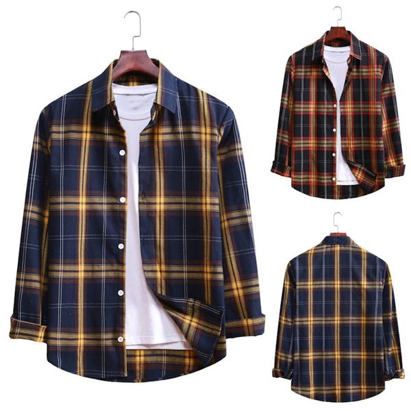 men's casual shirts 2022 spring autumn long sleeve red black plaid shirt men slim fit cotton clothing fashion brand s-2xl, White;black
men's casual shirts 2022 spring autumn long sleeve red black plaid shirt men slim fit cotton clothing fashion brand s-2xl, White;black
