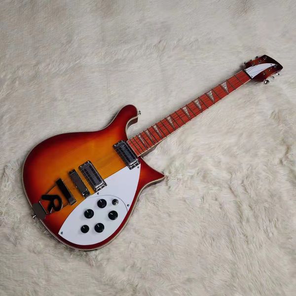 20226 string 660 electric guitar, red paint, mahogany fingerboard, vibrato bridge, neck through body
20226 string 660 electric guitar, red paint, mahogany fingerboard, vibrato bridge, neck through body