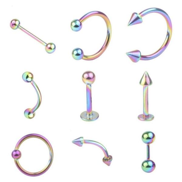 9pcs/set body jewelry stainless steel bell button rings navel nipple tongue ring eyebrow lip piercing jewelry sets, Slivery;golden
9pcs/set body jewelry stainless steel bell button rings navel nipple tongue ring eyebrow lip piercing jewelry sets, Slivery;golden