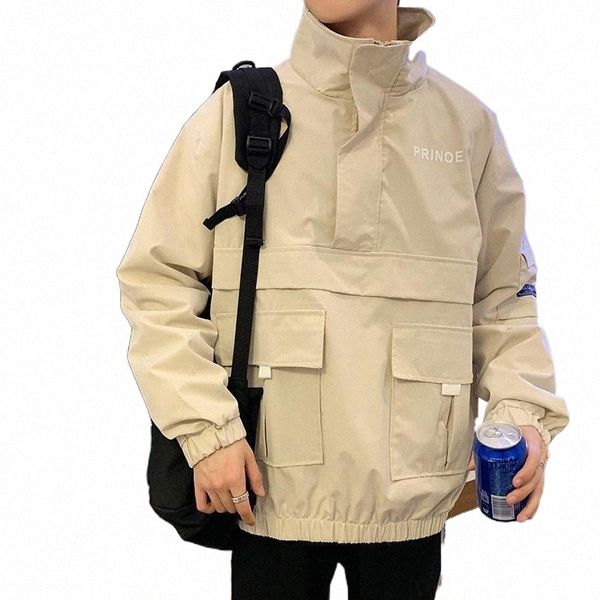 spring pocket casual jacket men korean fashion loose harajuku streetwear pullover men's japanese retro bomber mens jackets l9z2#, Black;brown
spring pocket casual jacket men korean fashion loose harajuku streetwear pullover men's japanese retro bomber mens jackets l9z2#, Black;brown