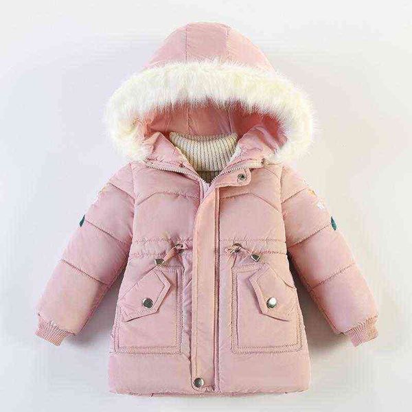 winter girls children's clothes hooded coats solid thickening padded jackets plus velvet warm cotton jackets casual outerwear j220718, Blue;gray
winter girls children's clothes hooded coats solid thickening padded jackets plus velvet warm cotton jackets casual outerwear j220718, Blue;gray