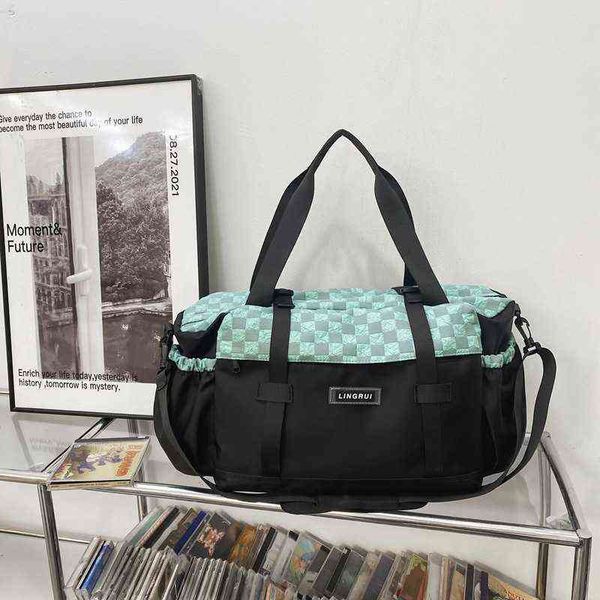 duffle bags large luggage men's short distance travel bag dry wet separation contrast color black and white lattice splicing fitness ba
duffle bags large luggage men's short distance travel bag dry wet separation contrast color black and white lattice splicing fitness ba