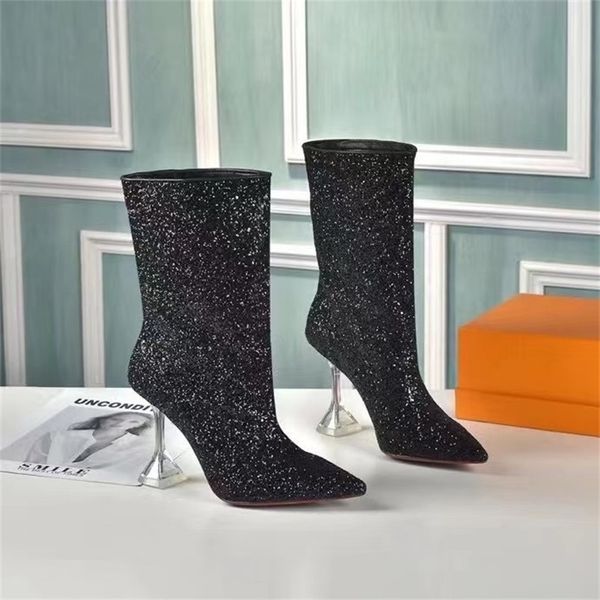 amina muaddi black stretchy sock-style women ankle boots sun buckled cubic heel pointed toes side zip leather sole booties with box no387
amina muaddi black stretchy sock-style women ankle boots sun buckled cubic heel pointed toes side zip leather sole booties with box no387