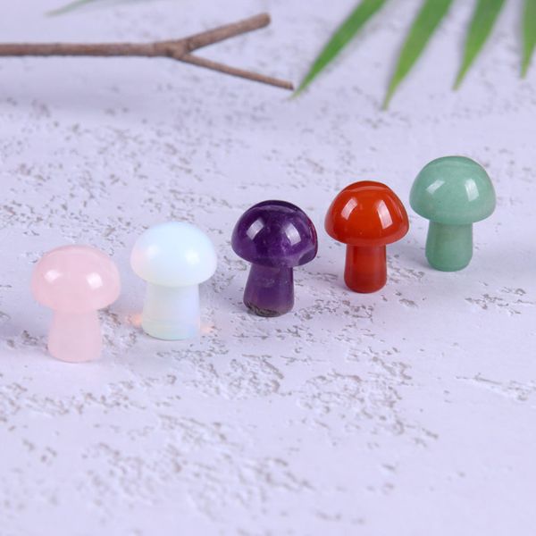 2cm mini mushroom plant statue natural stone rose quartz carving aquarium home decoration crystal polishing gem, Black
2cm mini mushroom plant statue natural stone rose quartz carving aquarium home decoration crystal polishing gem, Black