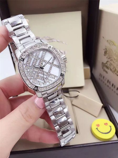 fashion brand women watches diamond dial full stainless steel female quartz wristwatch, Slivery;brown
fashion brand women watches diamond dial full stainless steel female quartz wristwatch, Slivery;brown