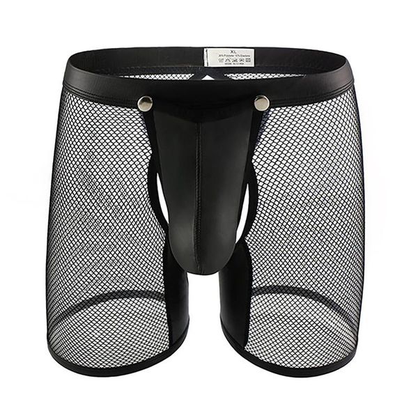 men's swimwear men see-through mesh open buboxer brief low rise removable bulge pouch faux leather patchwork shortsmen's
men's swimwear men see-through mesh open buboxer brief low rise removable bulge pouch faux leather patchwork shortsmen's