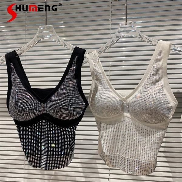 spring summer starry shiny elastic chest pad short camisole for women tank 220427, White
spring summer starry shiny elastic chest pad short camisole for women tank 220427, White