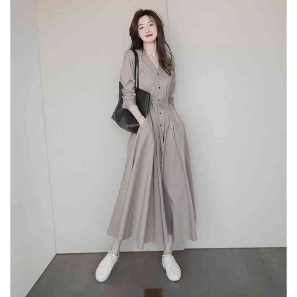 casual dresses autumn 2022 french tea break gentle wind first love design single breasted v-neck shirt dress women rdho, Black;gray
casual dresses autumn 2022 french tea break gentle wind first love design single breasted v-neck shirt dress women rdho, Black;gray