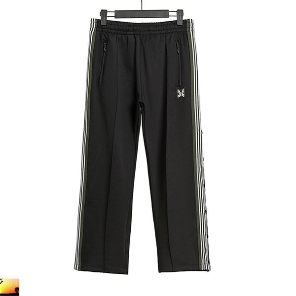 autumn winter awge butterfly embroidery sweatpants men women casual cotton striped trousers 210420, Black
autumn winter awge butterfly embroidery sweatpants men women casual cotton striped trousers 210420, Black