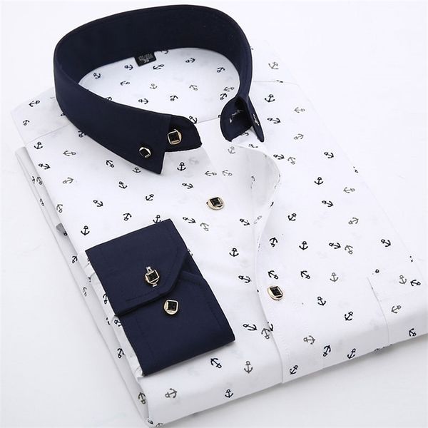 floral printed fashion men's long sleeve casual shirts patchwork collar soft thin slim fit male dress shirt with pocket 220322, White;black
floral printed fashion men's long sleeve casual shirts patchwork collar soft thin slim fit male dress shirt with pocket 220322, White;black