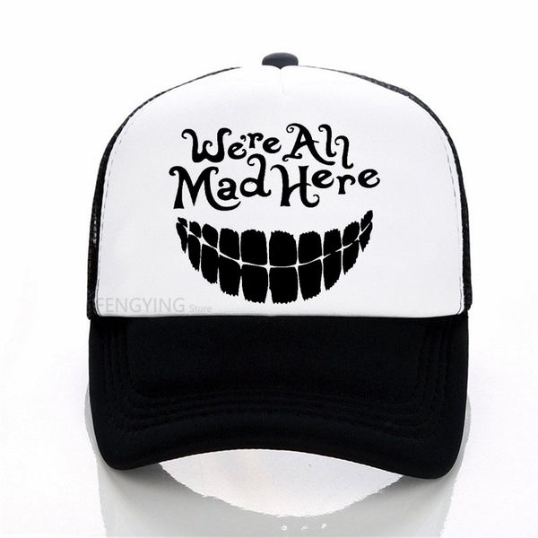 we're all mad here cheshire cat alice in wonder baseball cap summer mesh trucker hats, Blue;gray
we're all mad here cheshire cat alice in wonder baseball cap summer mesh trucker hats, Blue;gray