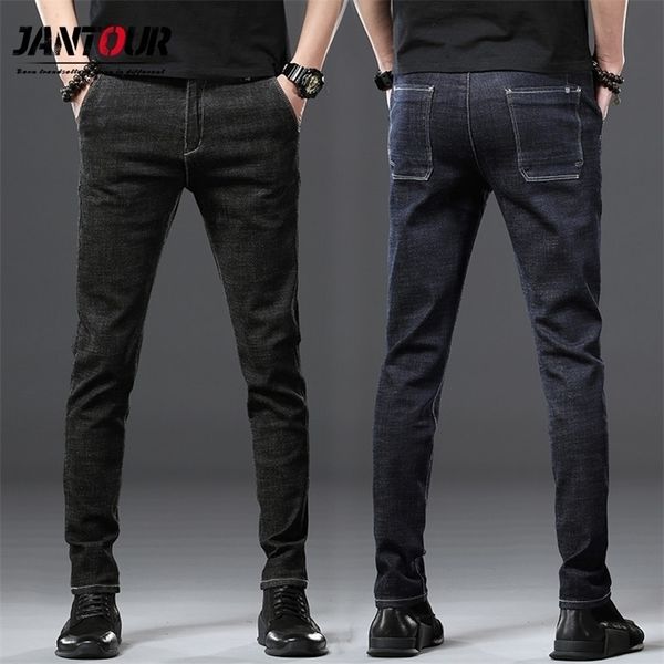jantour brand arrivals jeans men quality casual male denim pants straight slim fit dark blue mens trousers yong man 201111
jantour brand arrivals jeans men quality casual male denim pants straight slim fit dark blue mens trousers yong man 201111